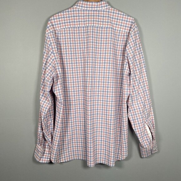 J. Crew Shirt Red White & Blue Check Button Up Long Sleeve Men's XL Preppy Plaid - Picture 4 of 7